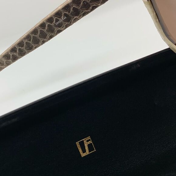 Linda Farrow Rose Gold Snakeskin 52mm Sunglasses - Picture 10 of 12